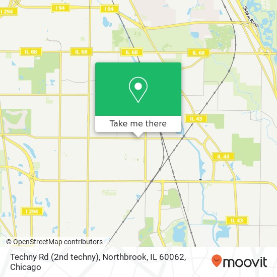 Mapa de Techny Rd (2nd techny), Northbrook, IL 60062