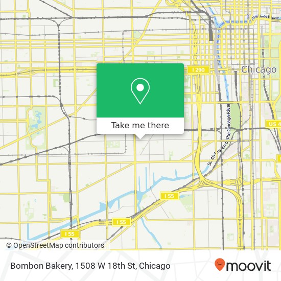 Mapa de Bombon Bakery, 1508 W 18th St