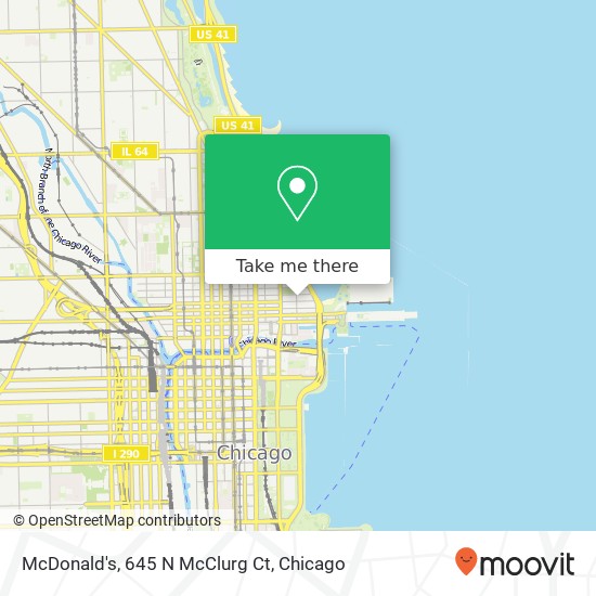 Mapa de McDonald's, 645 N McClurg Ct