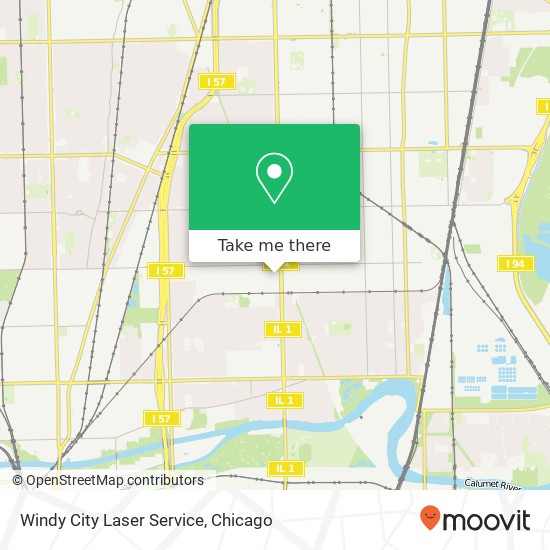 Mapa de Windy City Laser Service, 820 W 120th St