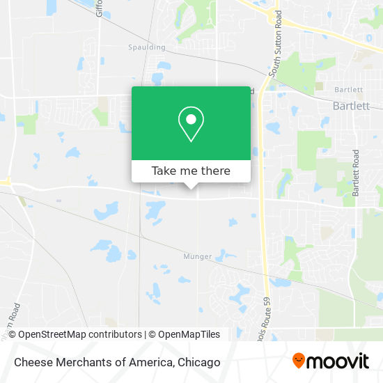 Mapa de Cheese Merchants of America, 1301 Schiferl Rd