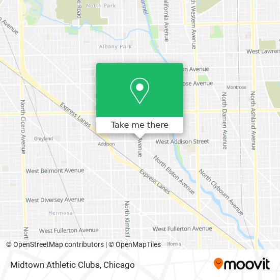 Midtown Athletic Clubs map