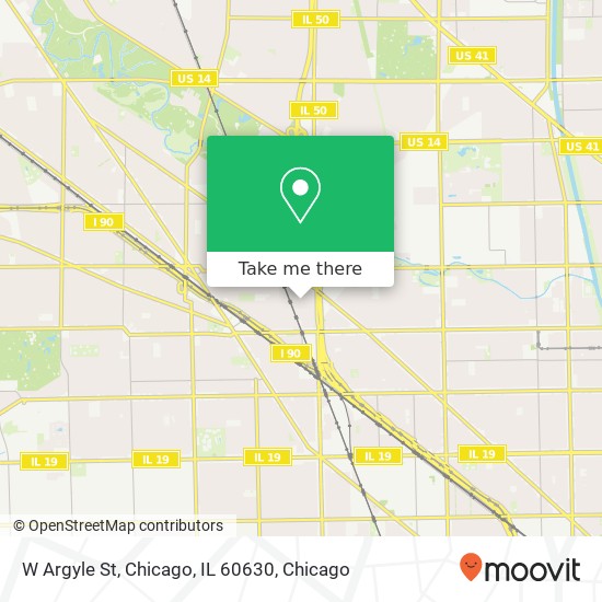 W Argyle St, Chicago, IL 60630 map