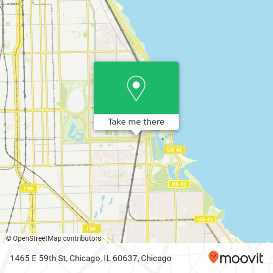 1465 E 59th St, Chicago, IL 60637 map