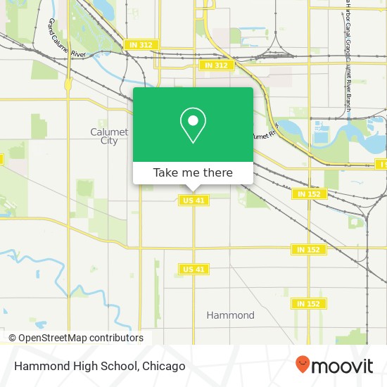 Mapa de Hammond High School, 5926 S Calumet Ave