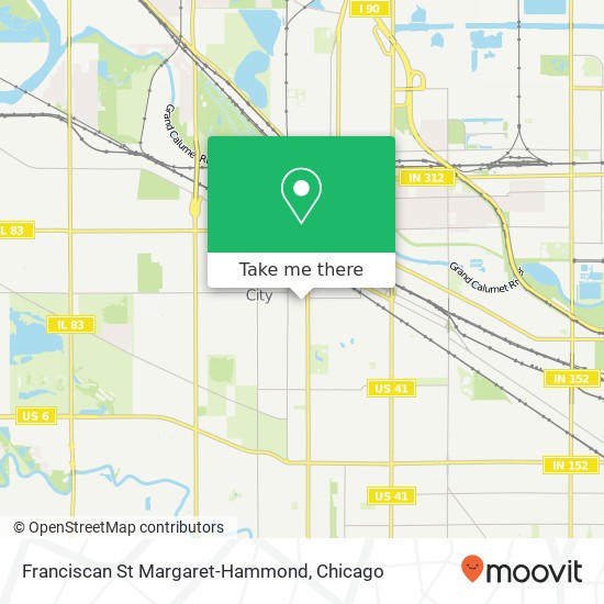 Franciscan St Margaret-Hammond map