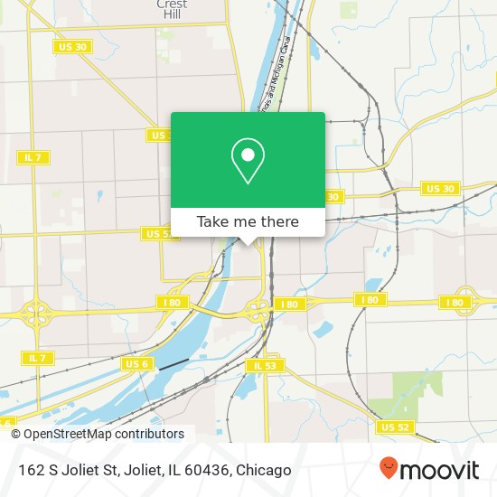 Mapa de 162 S Joliet St, Joliet, IL 60436