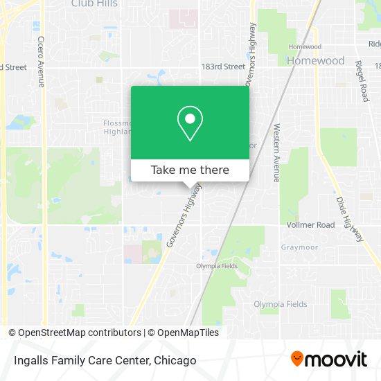 Ingalls Family Care Center map