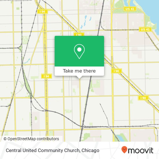 Central United Community Church, 8246 S Cottage Grove Ave map