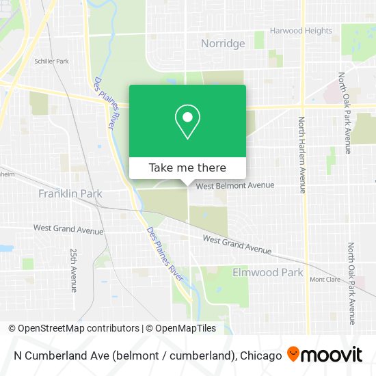 Mapa de N Cumberland Ave (belmont / cumberland)