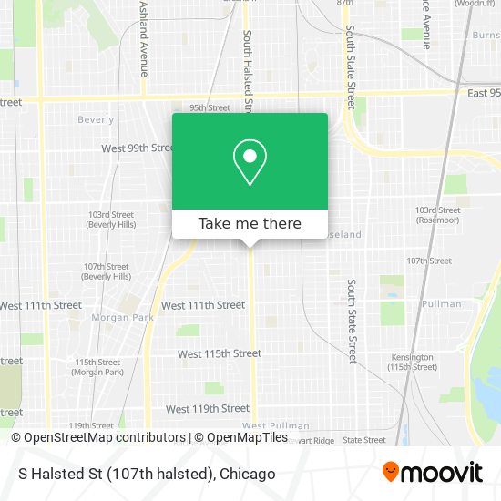 Mapa de S Halsted St (107th halsted)