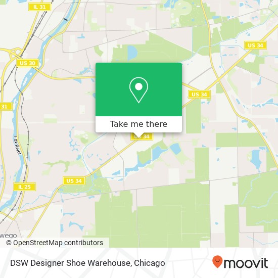 Mapa de DSW Designer Shoe Warehouse, 2590 US Highway 34