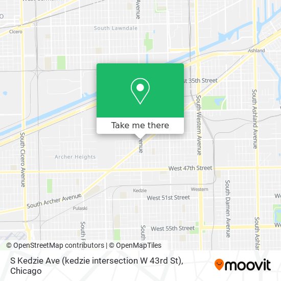 S Kedzie Ave (kedzie intersection W 43rd St) map