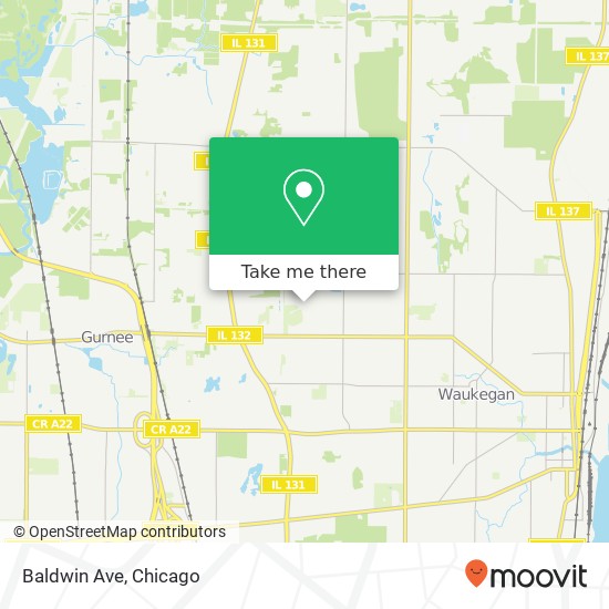 Baldwin Ave, Waukegan (WAUKEGAN), IL 60085 map