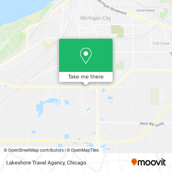 Lakeshore Travel Agency map