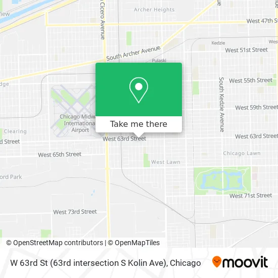 W 63rd St (63rd intersection S Kolin Ave) map