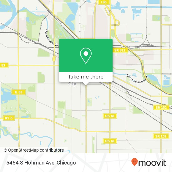 Mapa de 5454 S Hohman Ave