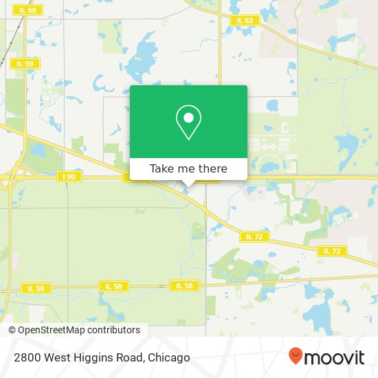 Mapa de 2800 West Higgins Road