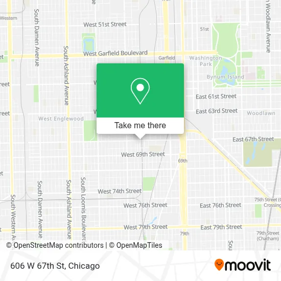 606 W 67th St map