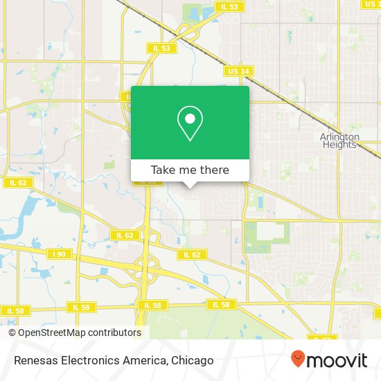 Mapa de Renesas Electronics America