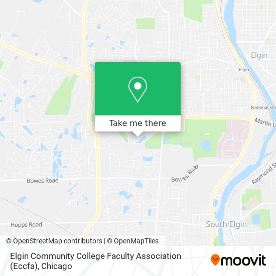 Mapa de Elgin Community College Faculty Association (Eccfa)