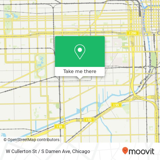 Mapa de W Cullerton St / S Damen Ave