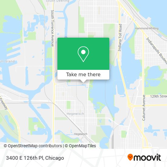 Mapa de 3400 E 126th Pl