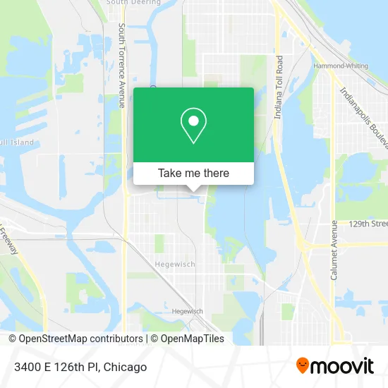 3400 E 126th Pl map