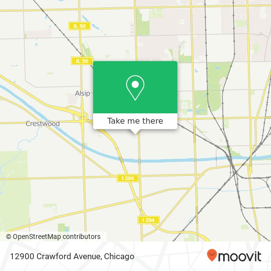 Mapa de 12900 Crawford Avenue