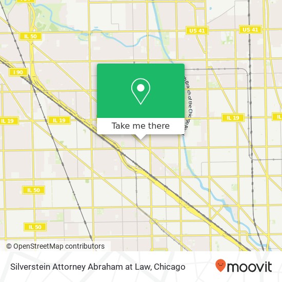 Silverstein Attorney Abraham at Law map