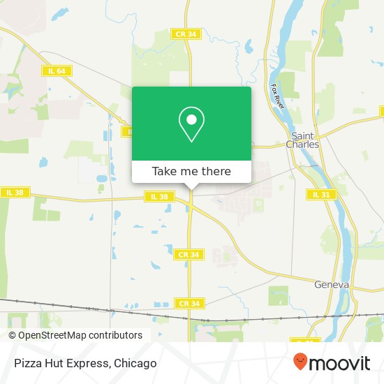 Pizza Hut Express map