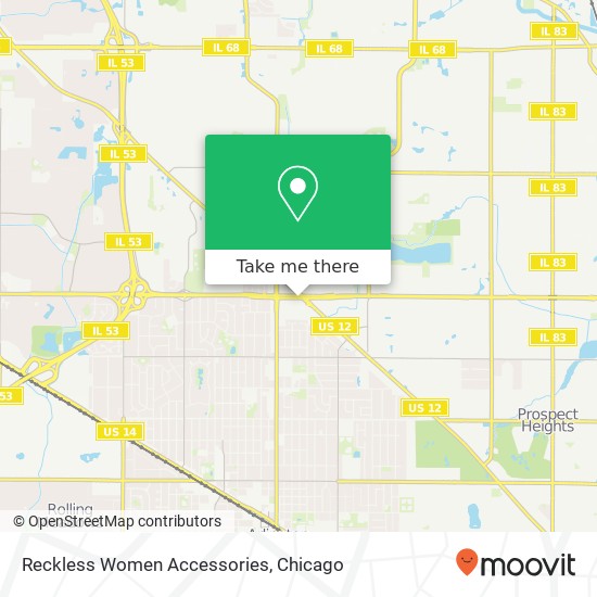 Reckless Women Accessories map