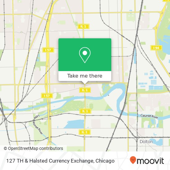 Mapa de 127 TH & Halsted Currency Exchange