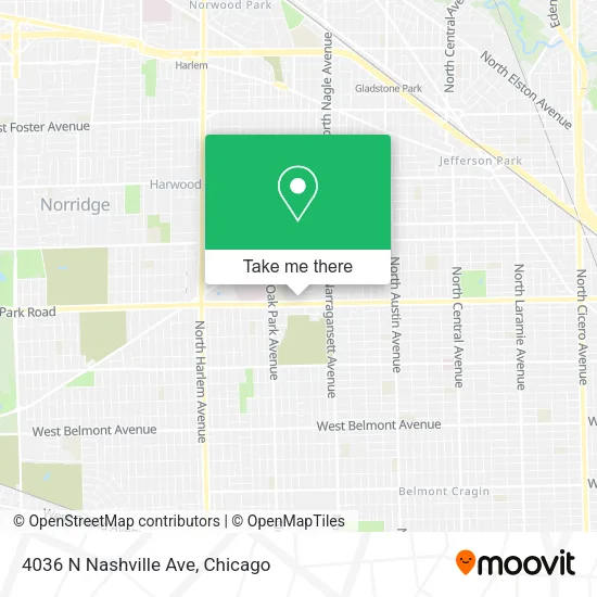 4036 N Nashville Ave map