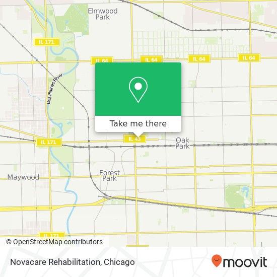 Mapa de Novacare Rehabilitation