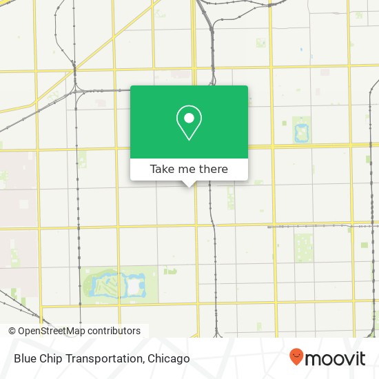 Blue Chip Transportation map