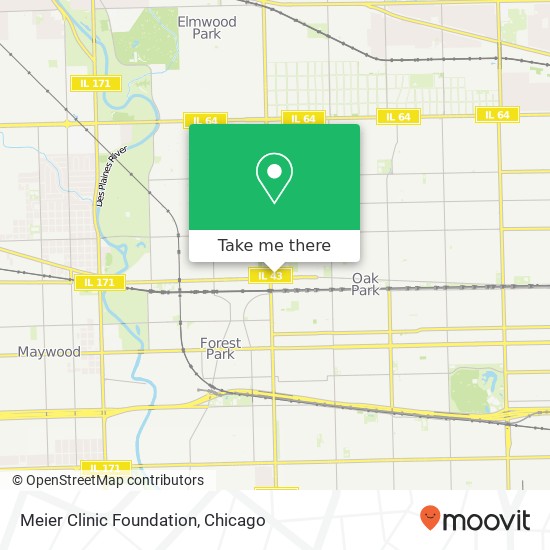 Meier Clinic Foundation map