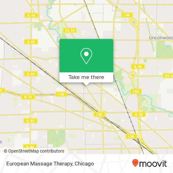 European Massage Therapy map