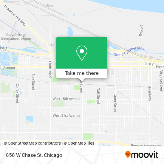 858 W Chase St map