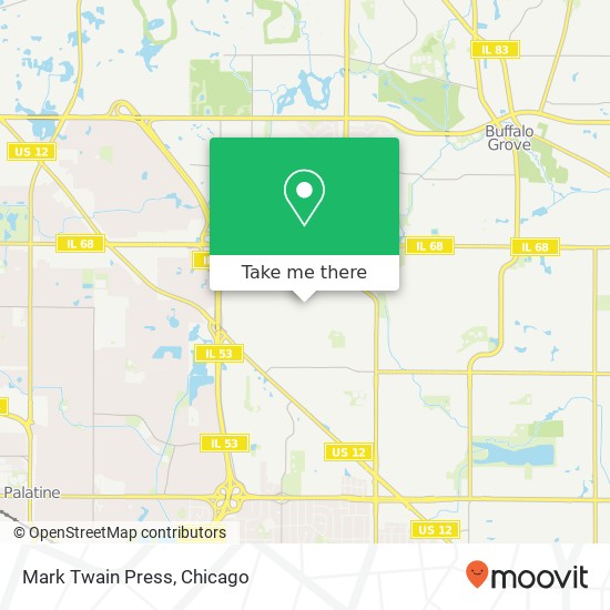 Mark Twain Press map