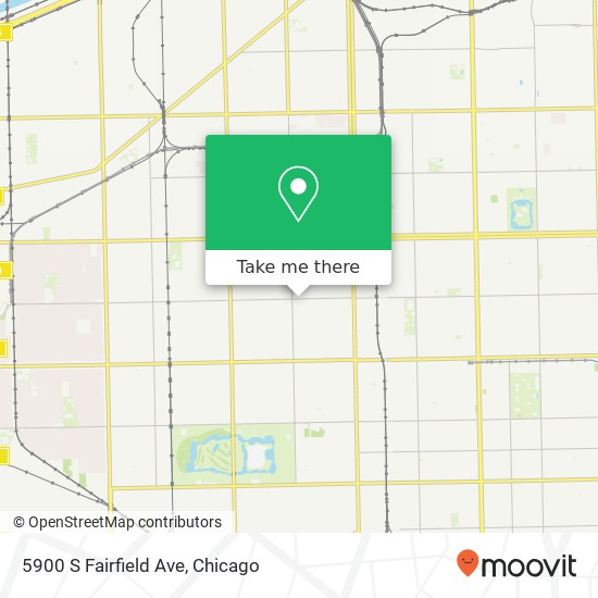 5900 S Fairfield Ave map
