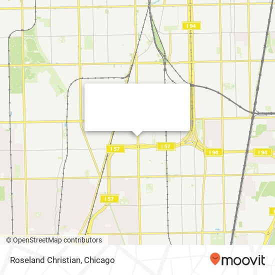 Mapa de Roseland Christian