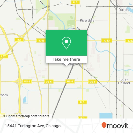 Mapa de 15441 Turlington Ave