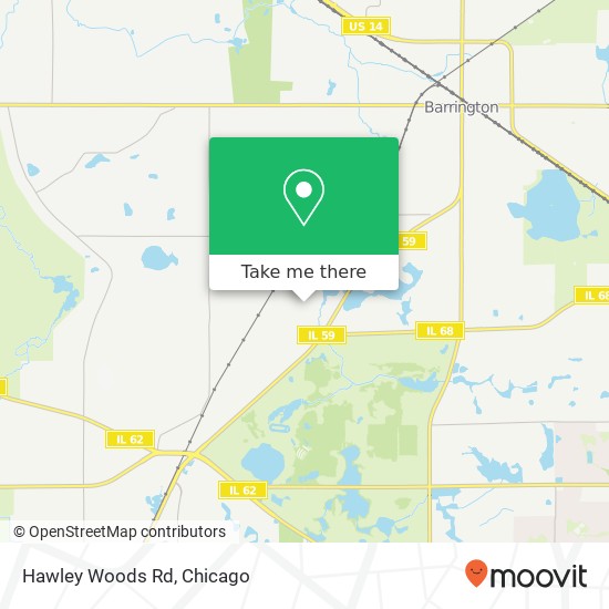 Mapa de Hawley Woods Rd