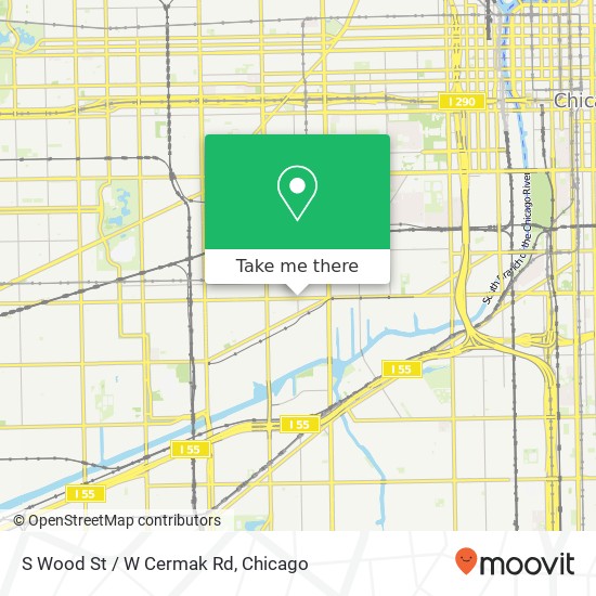 S Wood St / W Cermak Rd map