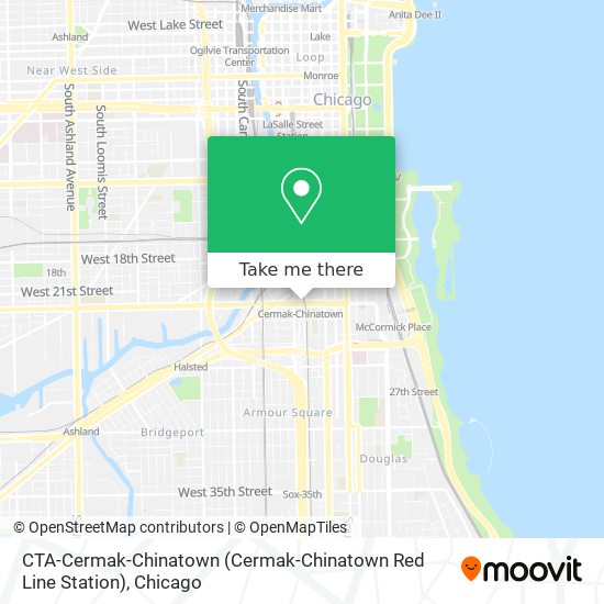 CTA-Cermak-Chinatown (Cermak-Chinatown Red Line Station) map