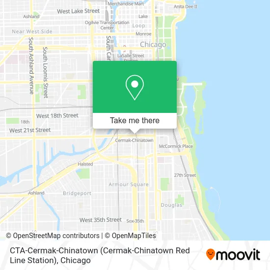 CTA-Cermak-Chinatown (Cermak-Chinatown Red Line Station) map