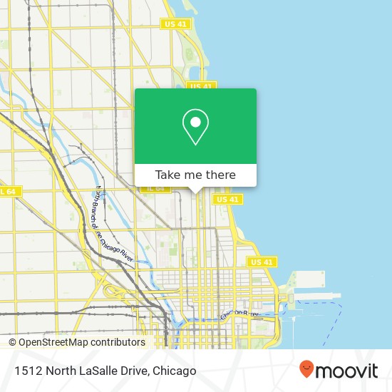 1512 North LaSalle Drive map