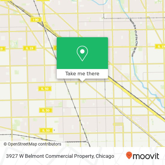 3927 W Belmont Commercial Property map