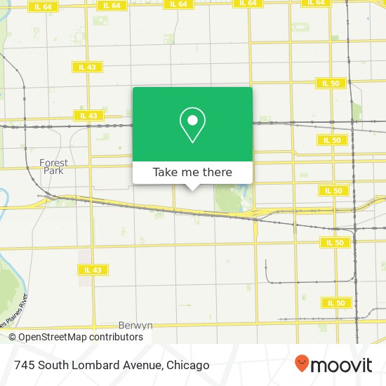 Mapa de 745 South Lombard Avenue